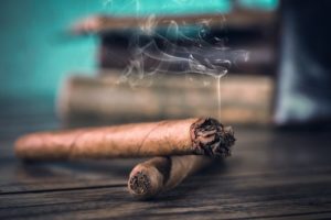 cigar burning